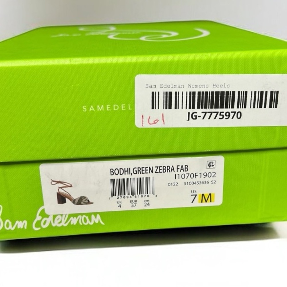 🌻NEW w/box SAM EDELMAN Bodhi Block Heel Sandals | Size 7 - Picture 14 of 15